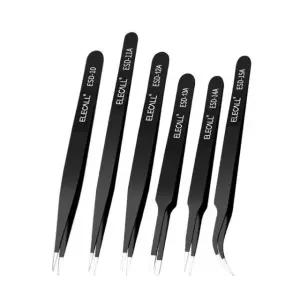 정밀 핀셋 수리 공구 전자부품 교환 실험실 작업용 전문가용 정밀도 내구성 스테인리스 도구