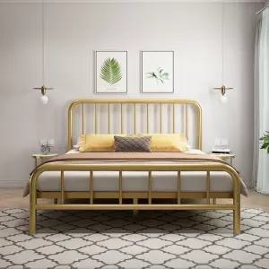 철제 침대프레임 더블 프레임 강한 싱글 견고한 금속침대 내구성 구조