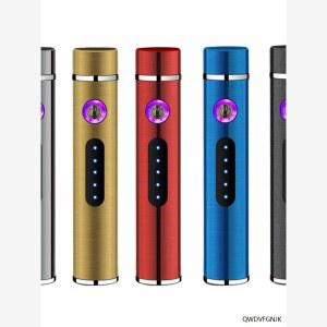 듀얼 창의 개성 라이터 방풍 틱톡 인플루언서 동일 모델 USB 전자 충전 미니 스모키