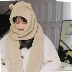 군밤모자 숏비니 머플러 라이크 햇 베어 방한모