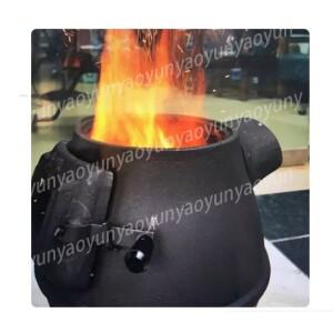 주철 난로 관찰구 숯불 실내 농촌 가정용