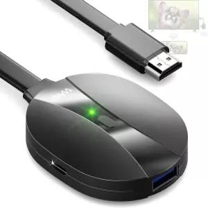 4K 출력 AIMIBO 무선 HDMI 디스플레이 동글 어댑터 2160@60Hz 울트라 HD 미라캐스트 17 Android 태블릿