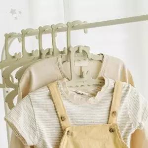 유아복 아기 의류 보관 길이 조절 가능 옷걸이 어린이 옷장 정리 도구 성장