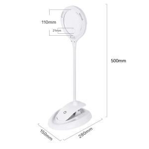 모형용 돋보기 안경USB 충전식 조정 가능한 테이블 LED 돋보기, 독서 수리 3x 루페