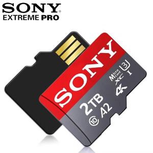 소니호환 익스트림 프로 마이크로 TF SD 카드 고속 메모리 2TB 1TB 128GB 256GB U3 V60 4K HD 플래시 카메
