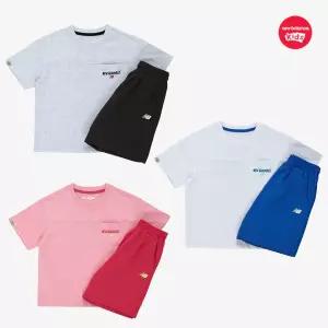 백화점정품 뉴발란스 키즈 상하복 세트 셋업 선물 ESSENTIAL_상하의 포켓 반팔 싱글 (NK9YG2412U) 주니어