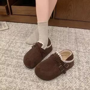 여친 가을 빈티지 플랫 버킨 키높이 단화 슈즈 MODU3