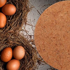 10피스 두꺼운  섬유 비둘기 둥지 패드 20Cm 천연  새 매트 재사용 가능 긴 수명 낙하 방지