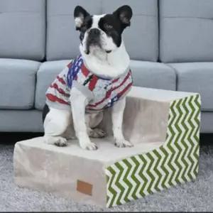 [반려] 강아지 커버분리 1P 논슬립 2단 계단 모던베이지 침대