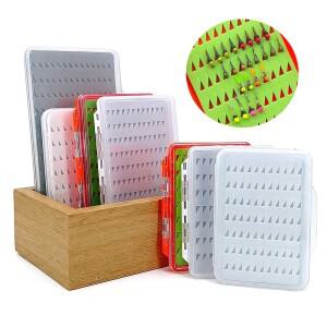 [호환품]1pc 초박형 낚시 플라이 박스 마이크로 보관함 정리함 케이스 미지 뉴프 루어 컨테이너  페스카