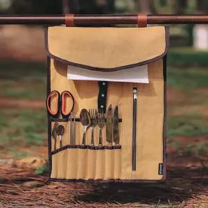 아웃도어 캠핑 커트러리 파우치 1개백패킹장비 여행용취사세트 용품 조도구 글램