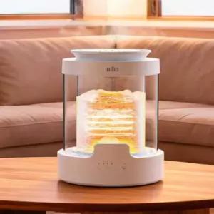 유리 가열식 가습기 스팀 물멍 온열