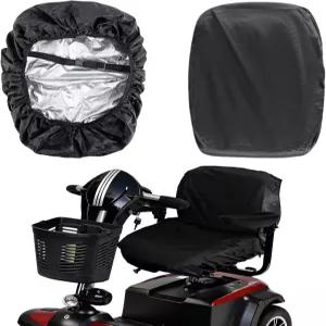 전동 휠체어 시트 커버 모빌리티 스쿠터 유니버설 핏 및 프로텍터 35.4 18.1 인치