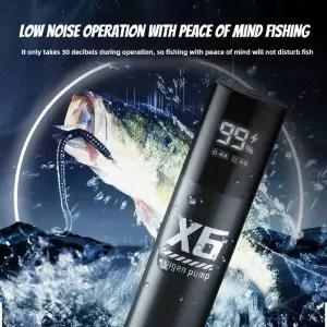 휴대용기포기 낚시 기포 발생기 야외 낚시수족관용 5W USB 충전식 산소 펌프 야간 48H 휴대용 통풍