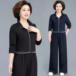 빛채운 여성용 캐주얼 봄 가을 투피스 트레이닝 세트 아우터 OPH3