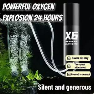 휴대용기포기 낚시 기포 발생기 야외 낚시수족관용 5W USB 충전식 산소 펌프 야간 48H 휴대용 통풍기