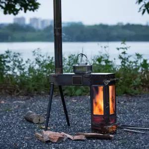 장작 난로 화목 캠핑 옛날 펠렛 무쇠 소형 캠핑용 야외