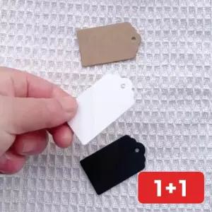 종이택 가격택 라벨택 의류 100매 네임택 꽃네임택 옷 달기