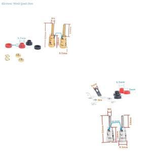 A3PD 2개/갑  전도도 스피커 바인딩 포스트 절연 장착 접지 컬럼 박스 하드웨어