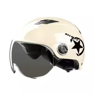 헬멧 사계절 선스크린 A 전동킥보드 귀여운 화이트 스타자외선 프리 차단