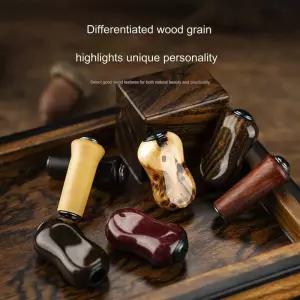 캐스팅볼 1개 나무 낚시 바퀴 팔 금속 릴 세부 정보 하이라이트 로그 공