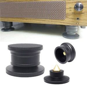 턴테이블 앰프 DAC 방지 4개 레코더용 오디오 CD 애호가 스파이크 스피커 분리 미끄럼