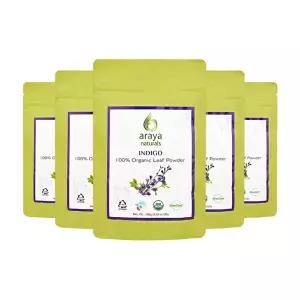 (USDA)유기농 인증 아라야 내추럴(인디고) 헤나 염색가루 5개