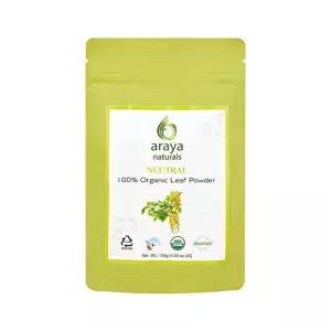 (USDA)유기농인증 아라야 내추럴(내추럴색상) 헤나 염색가루 1개 내추럴한 염색약 무색 영양제