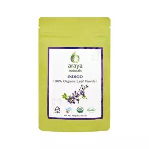 (USDA)유기농 인증 아라야 내추럴(인디고) 헤나 염색가루 1개 100% 성분 미국 유기농 인증 완료