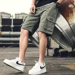 남성반바지 캐주얼 데일리룩 여름 남자 카고 빅사이즈 블랙 학생 오렌지 카키nop868
