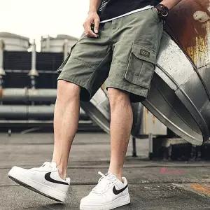 남성반바지 데일리룩 빅사이즈 남자 카고 여름 캐주얼 블랙 카키 학생 오렌지vwx913
