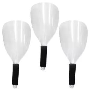 레이시팡 3PCS 이발소 투명 헤어 페이스 쉴드 스펀지 손잡이가 있는 플라스틱 헤어스타일 헤어컷 마스크