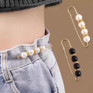 바지 허리 진주옷핀 클때 조절옷핀 진주 브로치 진주브로치