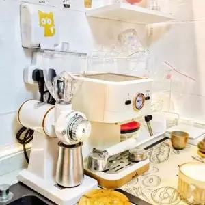 커피 그라인더 자동 빈스밀 홈카페 분쇄기 블랙 화이트 원두