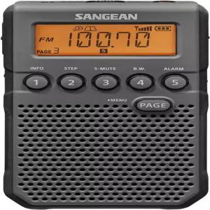 Sangean DT-800BK AM/FM/NOAA 기상 경보 포켓 라디오