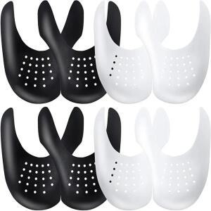 4Pcs 주름 보호기 신발 방지 벤딩 균열 발가락 캡 지원 들것 경량 유지 방패 운동화