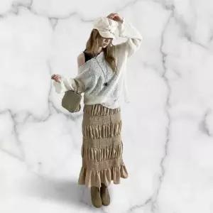 /신상오픈런 여성 오프숄더 얇은 니트 시스루 탑