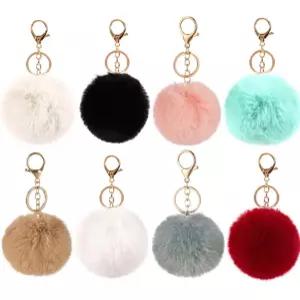 자동차 털 방울 가방악세사리 키링 퍼 가방 차키