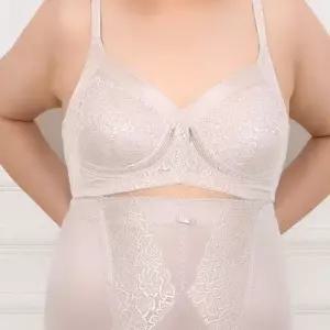 쏘로사떼)노와이어 메쉬 빅사이즈 3단 B컵브라 스타킹 여성내의 팬츠 팬티스타킹 덧신