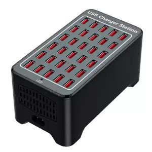 50W USB 스테이션 벽 충전기 30 허브 데스크탑 범용 고속 포트 충전 도크