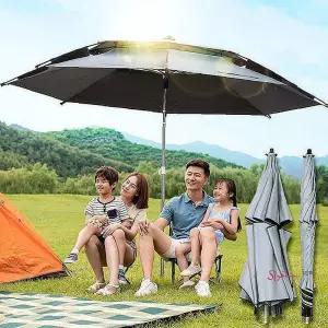 파라솔 특대형 방수 야외정원 각도기 2단그늘막 휴대용 민물낚시opq735