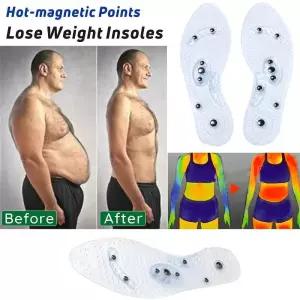 남성과 여성 자기 치료 발 체중 감소 패치 깔창 투명 실리콘 피로 방지 건강 관리 마사지 슬리밍