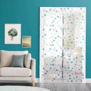 원형 자석방충망 방충문 모기장 120x210 자동 현관bcd173