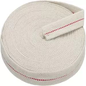 PATIKIL 1 폭 33피트 100 면 플랫 심지 등유 램프 랜턴 오일 버너를 위해 빨간색 스티치로 윅스