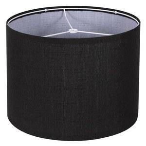 검은색 드럼 램프 그늘막, 테이블 바닥 램프용 13인치 상단 X 하단 10인치 하이 라지 라인 패브릭 간편한 조립 교체 그늘막