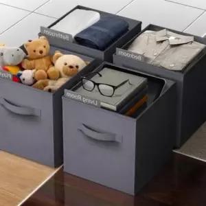 [JED] 패브릭 정리함 접이식 다용도 공간활용 수납박스