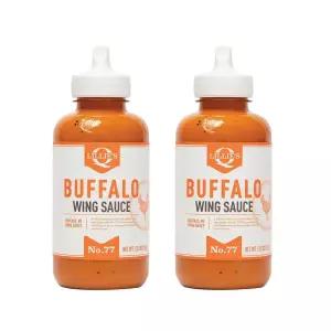 Lillie's Q - 버팔로 윙 소스 글루텐 프리 GMO 방부제 없음 고메 핫 등용 382.7g13.5온스 2팩 [호환]