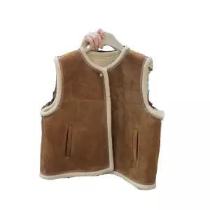 무스탕조끼 스웨이드 양털 베스트 양털자켓 무스탕 가을