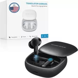 Anfier M3 AI 번역 이어버드 실시간 144개 언어의 오프라인 번역기 3-in-1 양방향 오디오폰 iOS 및