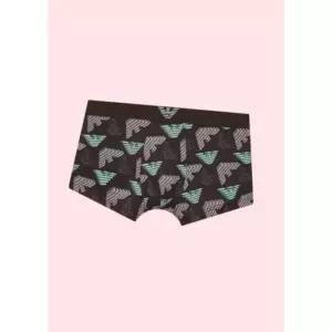 엠포리오 아르마니 언더웨어 남성 남자 맨즈 3D 블록 이글 로고 팬티 드로즈 브리프 속옷 다크 브라운 2507